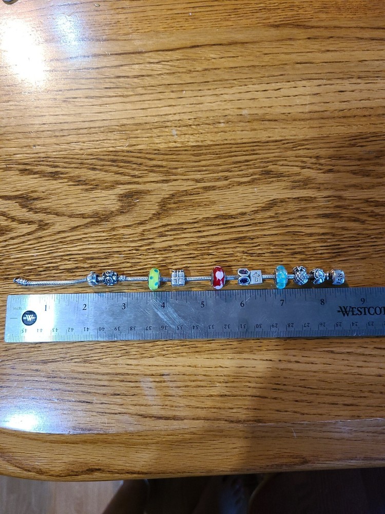 pandora bracelet with charms pre owned buy now-image