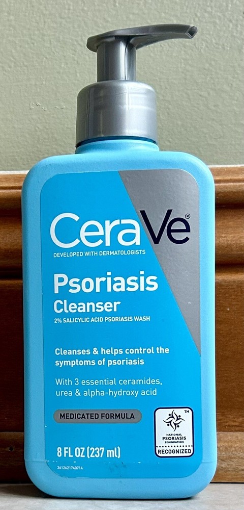 CeraVe Psoriasis Cleanser with Salicylic Acid for Dry Itchy Skin Relief 8oz