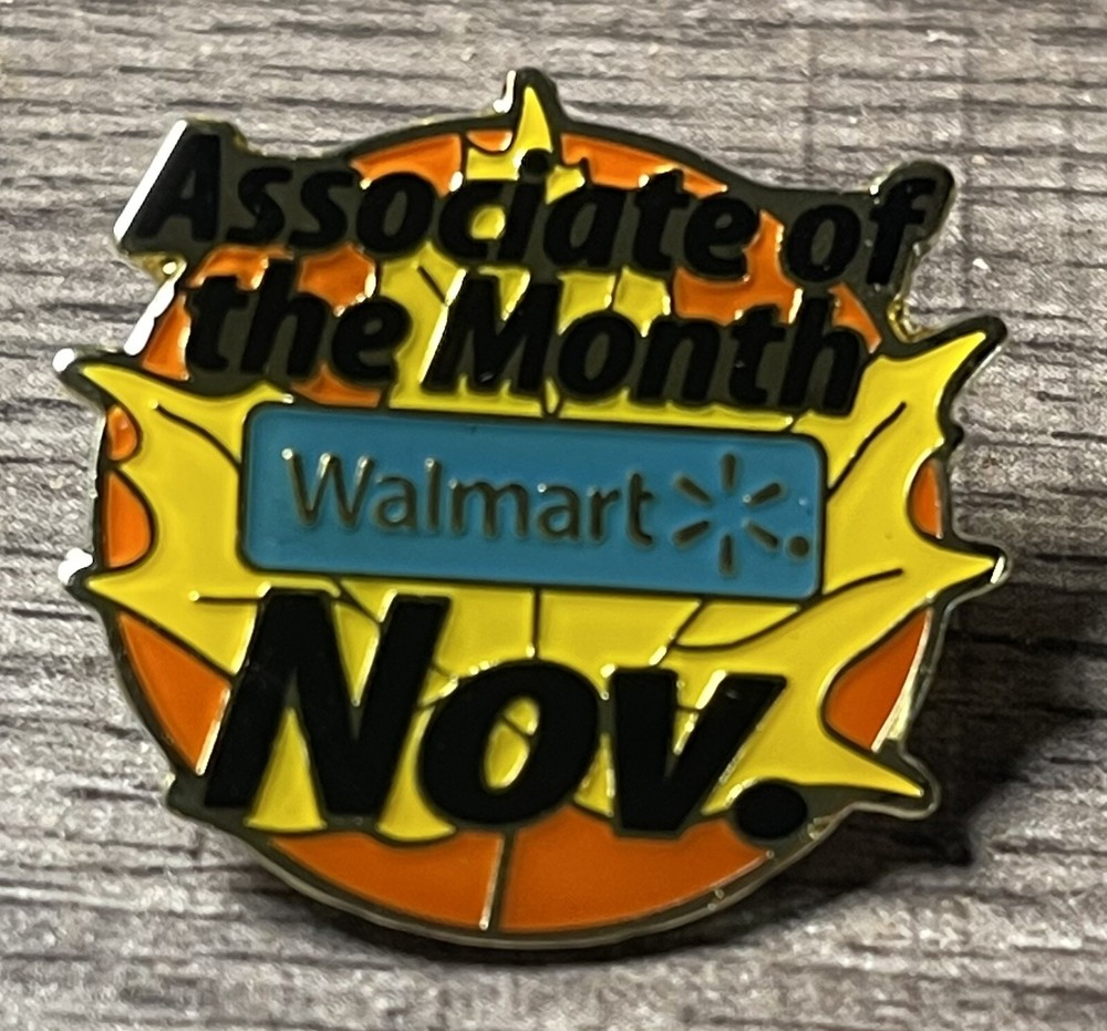 Walmart Associate of the month pin November