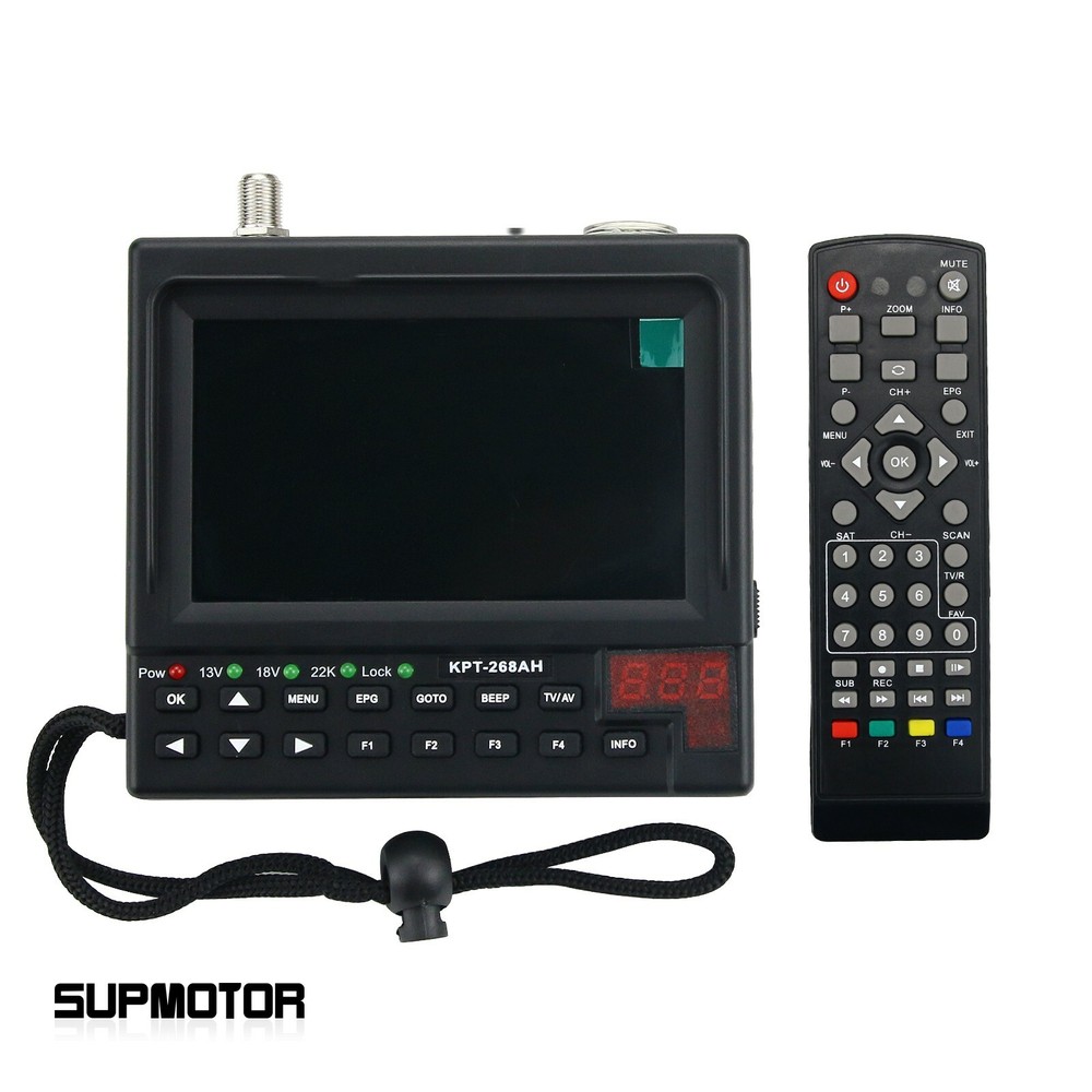 Portable DVB-S2 Satellite Finder & Monitor Full HD DVB-S Sat Meter KPT-268AH