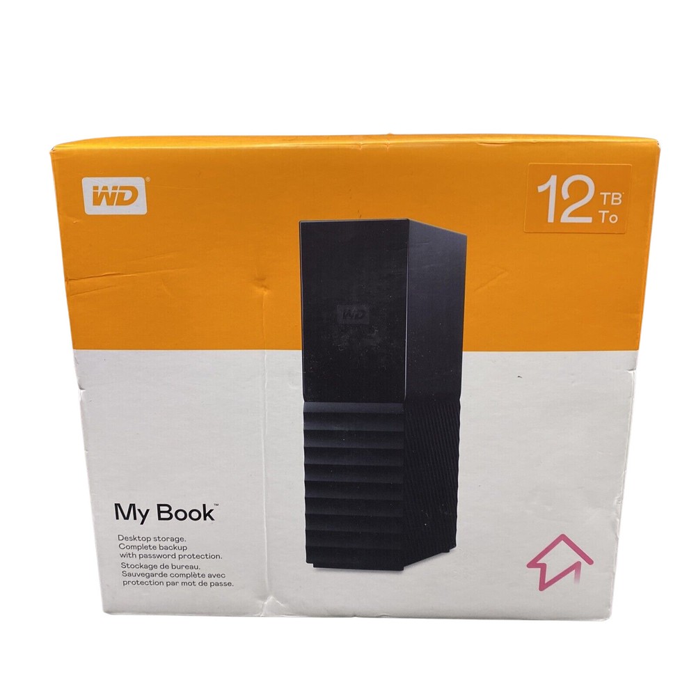 Western Digital WD My Book 12TB Desktop EXTERNAL HDD Hard Drive WITH ENCRYPTION!