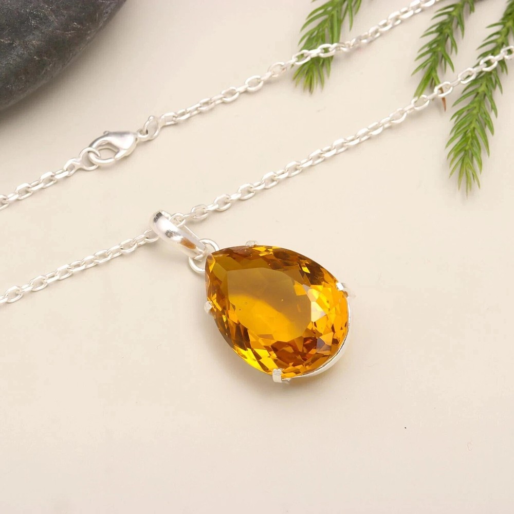 EGL Certified Natural 100.20 Ct Brazilian Pear Topaz Pendant Loose Gemstone