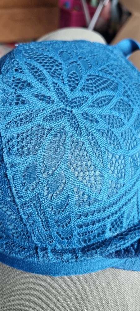 Iris Lilly 34D Teal Bra New Underwired Padded