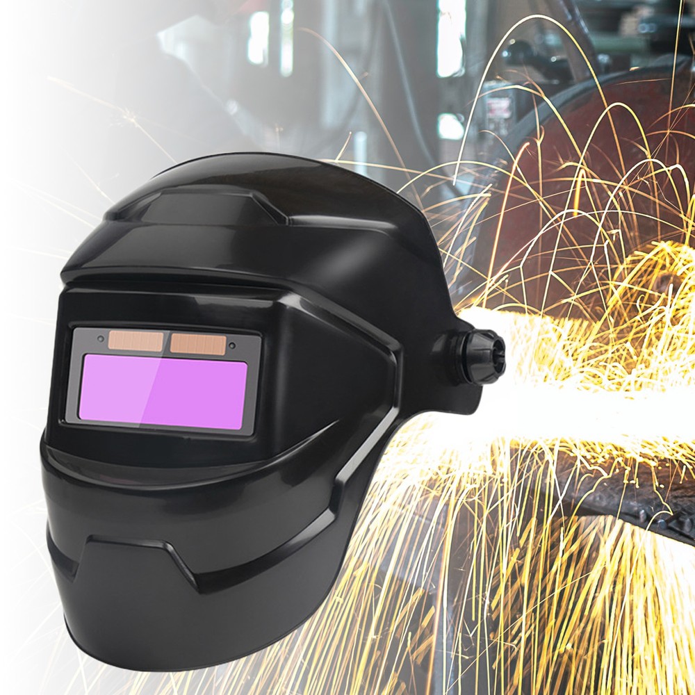 Solar Welding Helmet Auto Darkening Grining Welder Shielde Grinding Hood IA