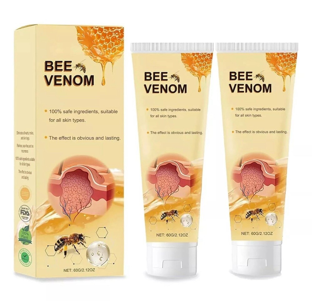 2Pcs Bee Venom Treatment Cream,2024 Professional Bee Venom Repair Cream,Bee Veno