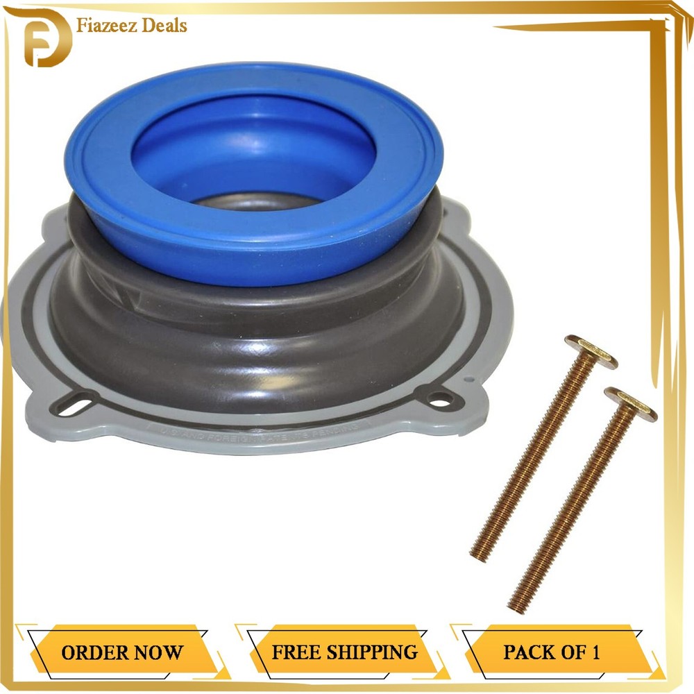 Perfect Seal Toilet Wax Ring, Fits All, Bolts Rubber Gaskets Toilet Install Kit