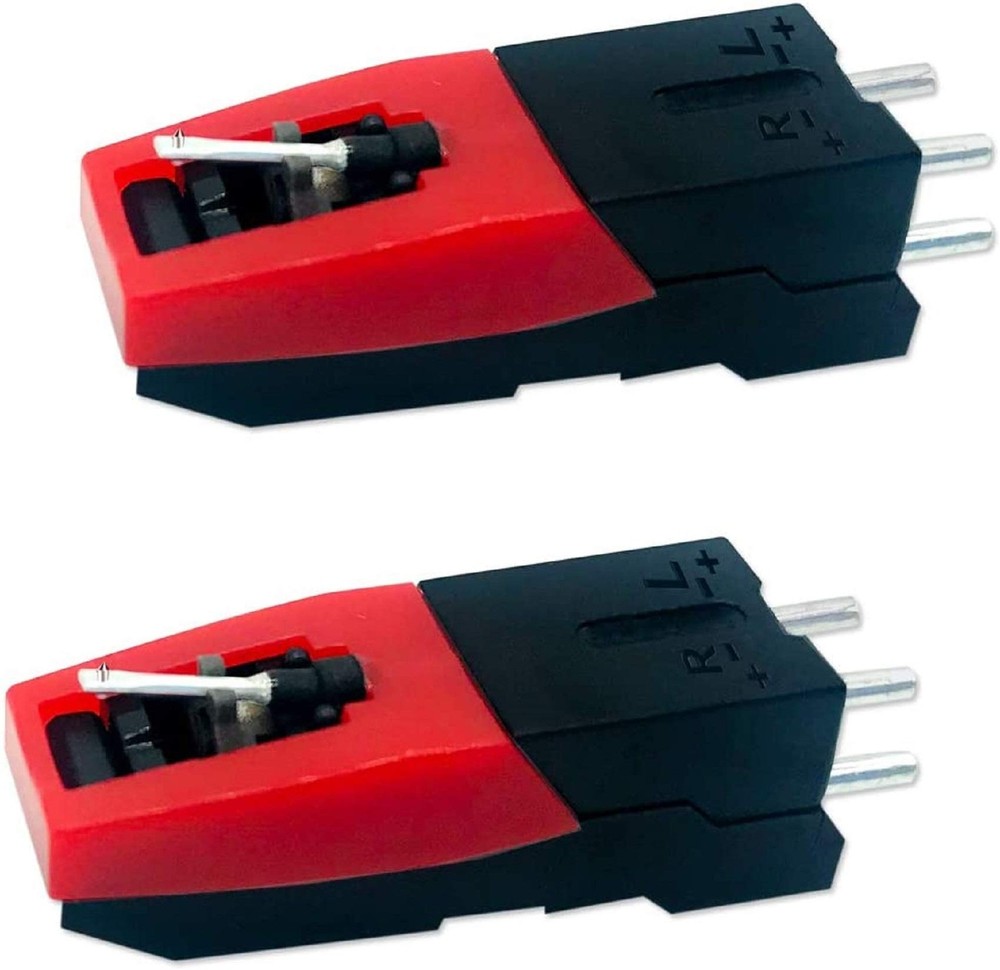 2 Pack Vinyl Turntable Cartridge & Stylus Replacement for LP Records
