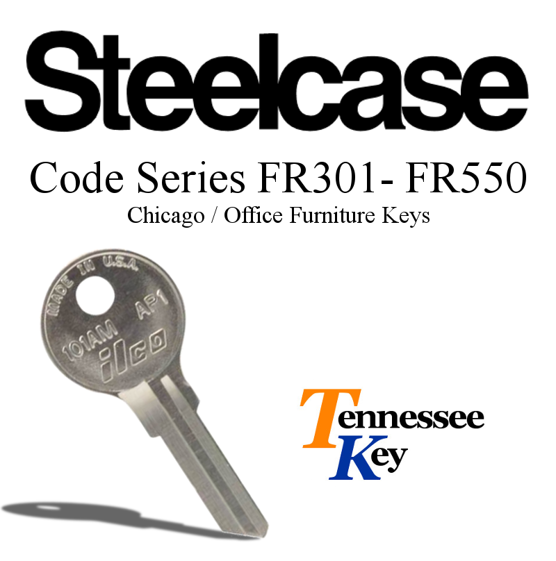 Steelcase Office Furniture Keys for Files and Cabinets Series FR301 to FR550