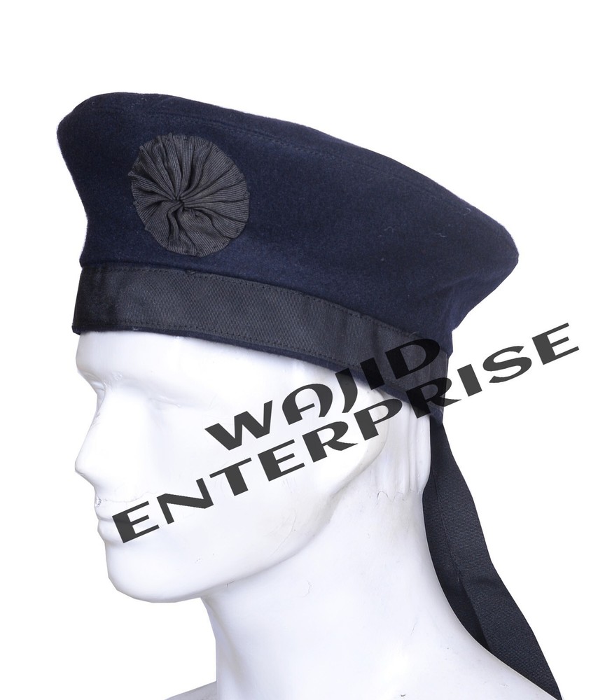 Irish Caubeen Blue Wool Hats\Caps Berets Balmorals Military Army Headwear Caps