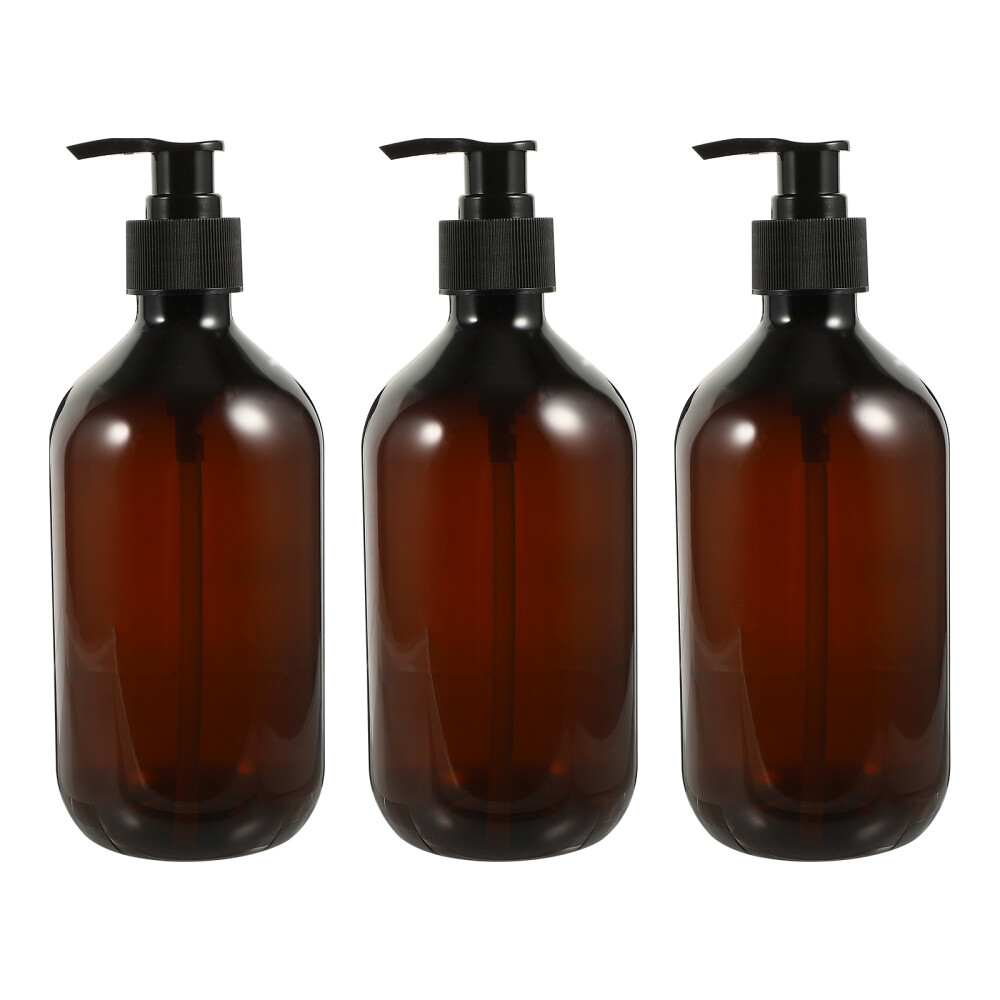 3 Pcs Refillable Dispensing Lotion Bottle Shower Gel Travel