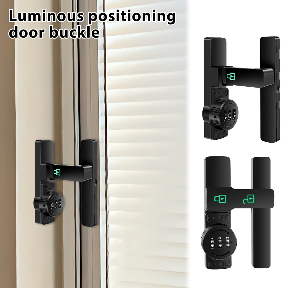 3-Digit Luminous Mechanical Password Lock for Barn Doors  -image