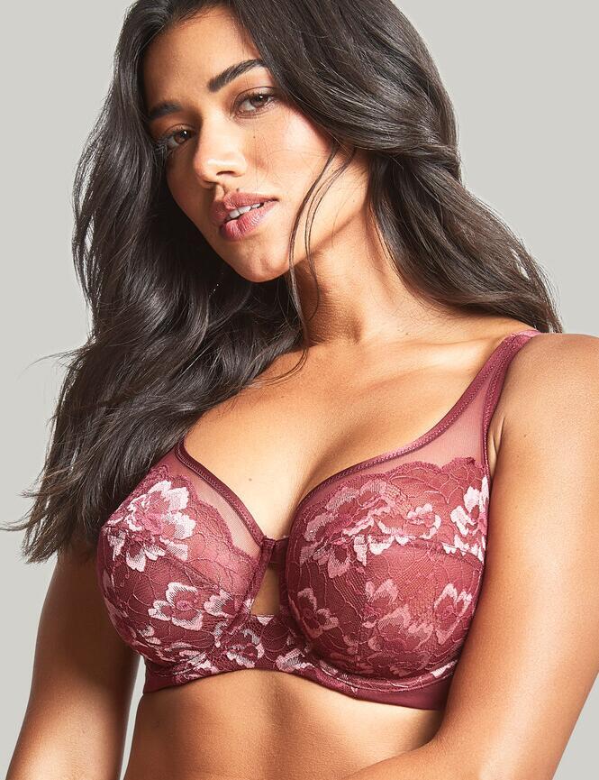 Panache Sabrina Balconette Non Padded High Apex Bra 10631 Red Rose
