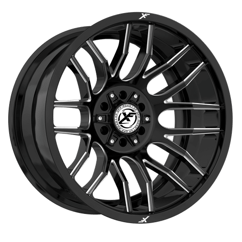 XF Offroad XF-232 20X10 5X127/5X139.7 -12mm Gloss Black Milled Red