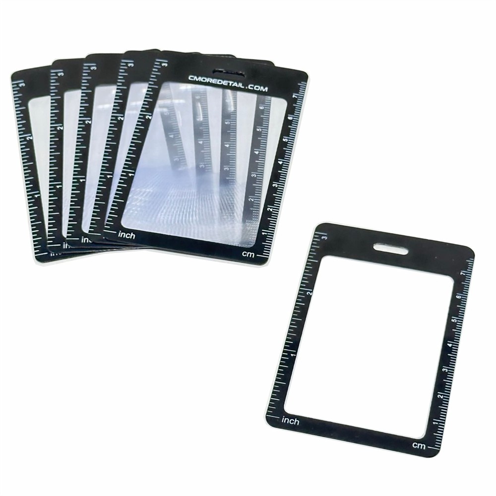 6 Compact 3X Fresnel Magnifiers for Reading in Credit Card Size-image