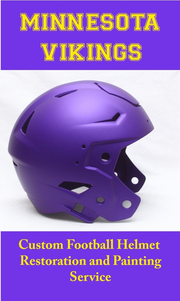 Minnesota Vikings Customer SEND IN Football Helmet Painting Service