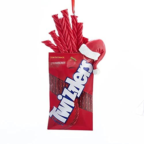Kurt S. Adler Hershey's Twizzlers with Santa Hat Christmas Tree Ornament