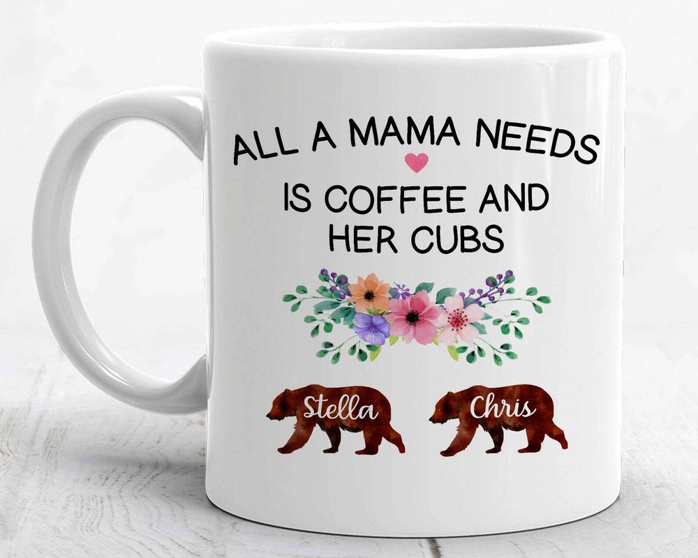 Personalized Mama Coffee Mug - Mother's Day Gift from Daughter or Son