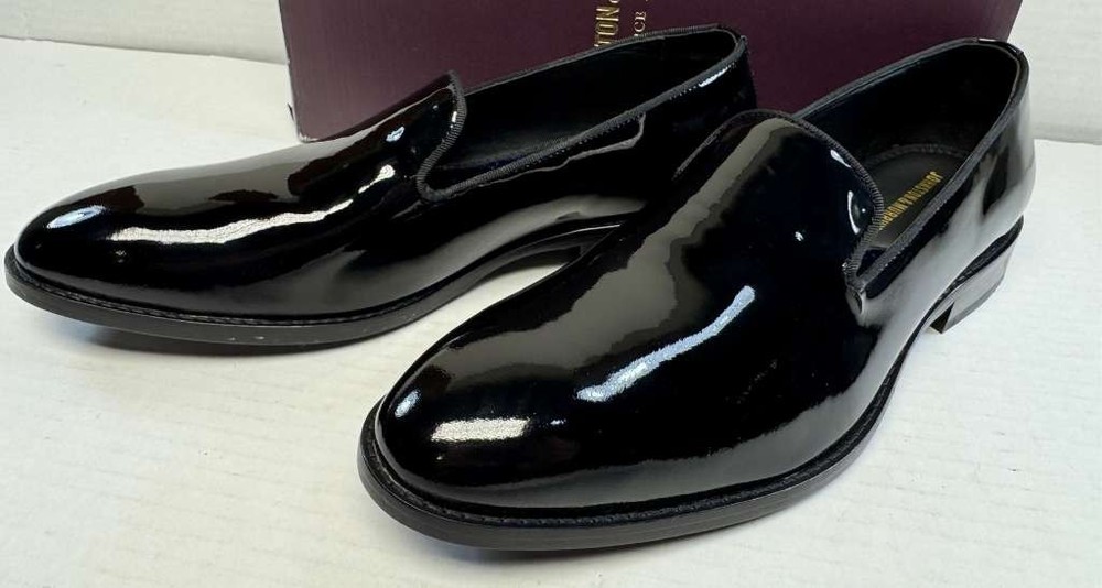 Johnston & Murphy Gavney Slip-On Black Patent 11 M
