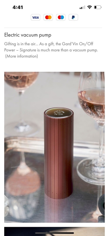 L’ATELIER Du VIN  Wine Preservation System Automated Vacuum Rechargeable-image