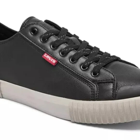 Levi's Men's Anikin NL Lace-Up Sneakers Black Putty Size 12
