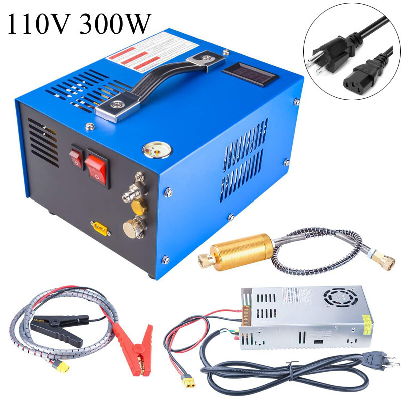 12V 30Mpa High Pressure Air Pump Compressor with Manual Stop for Air Rifle