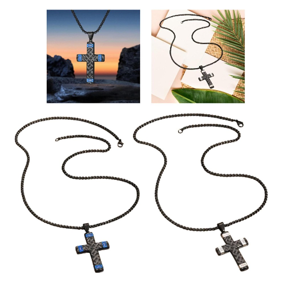 Cross Pendant Necklace Metal Chain Necklace for Shopping Themed Party Travel