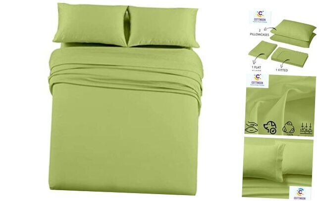42X80 Sheet Set - 4-Piece Bed Set for Campers - 6 to 10 (42x80) Bunk Size Sage
