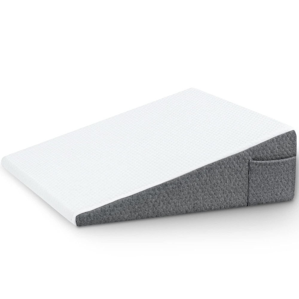 8 Inch Wedge Pillow with Foam Top for Sleeping Reading and Rest