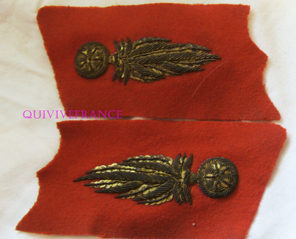 In31094 - Fabric Insignia of Officer Collar Special Staff Artillery 1893