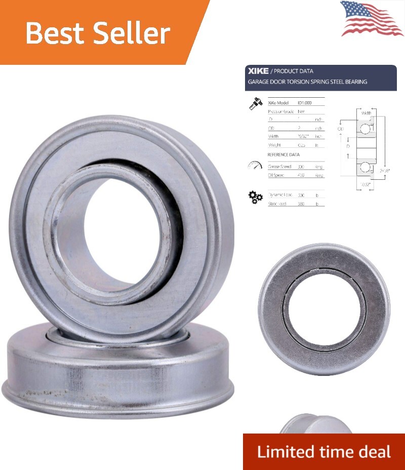 Heavy-Duty Garage Door Torsion Spring Bearing - Versatile - 1