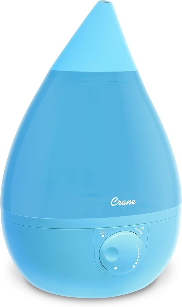 Crane Ultrasonic Cool Mist Humidifier Filter-Free 1 Gallon Aqua Design