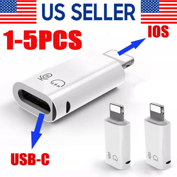 USB C Female to Lightning Adapter for iPhone 14 13 12 11 XR XS SE 3