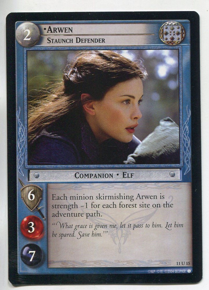 Lord Of The Rings CCG Shadows 11U15 Arwen Staunch Defender