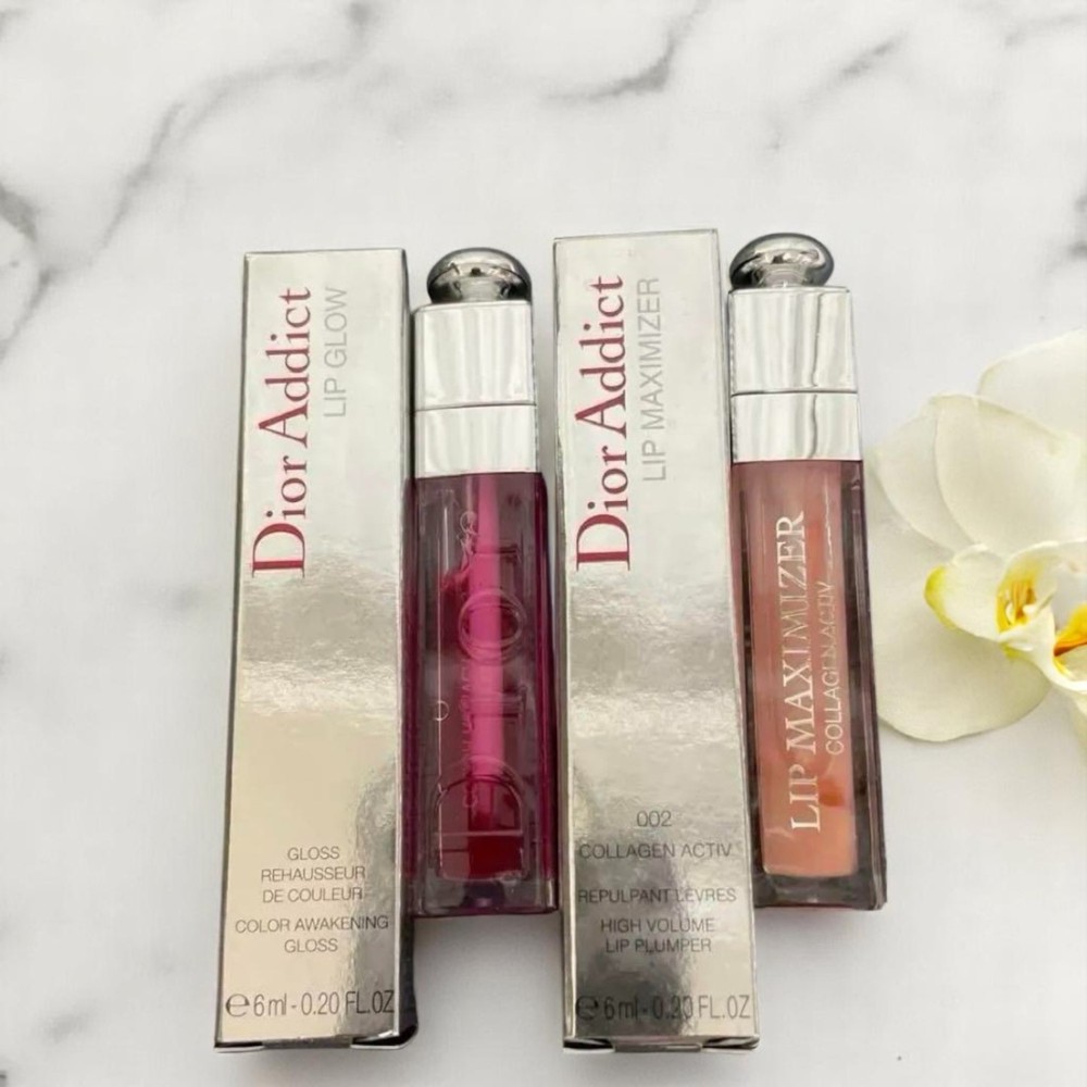 Christian Dior Lip Gloss and Maximizer Set in Apricot 002