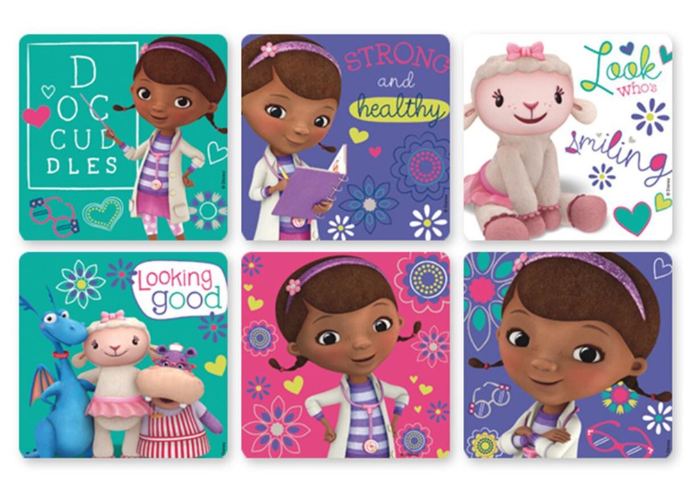 25 Doc McStuffins Stickers, 2.5