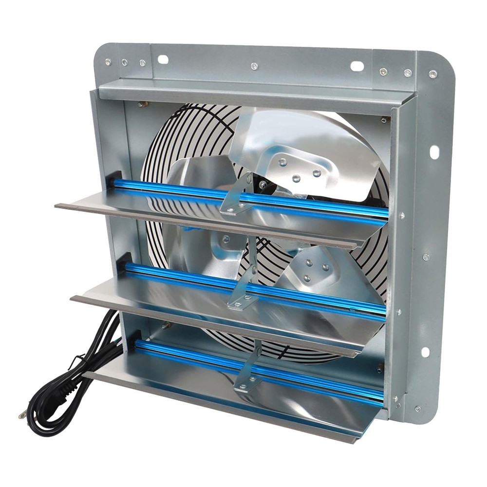 12 Inch Shutter Exhaust Fan, Exhaust Fan Wall Mounted with Speed Controller, ...