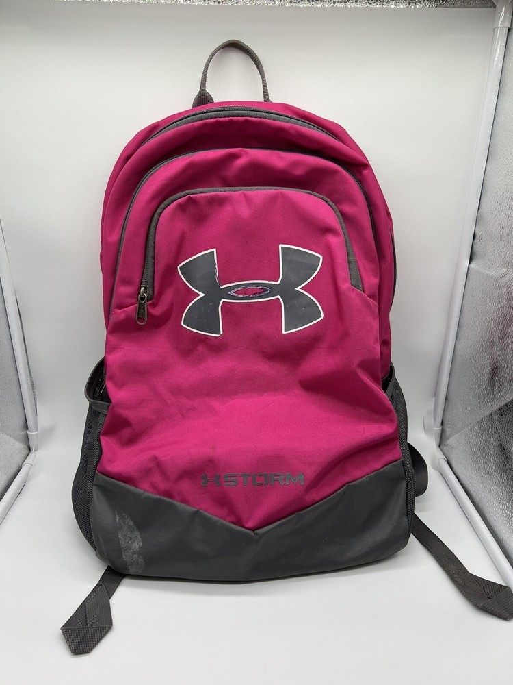 Under Armour UA Storm Scrimmage Backpack Hot Bright Pink Laptop School Book Bag