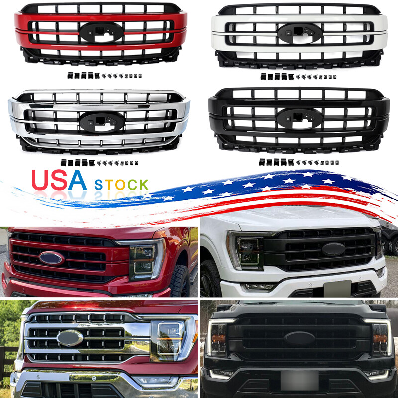 Fit For 2021 2022 2023 Ford F-150 F150 Lariat Front Bumper Grille Grill Assembly