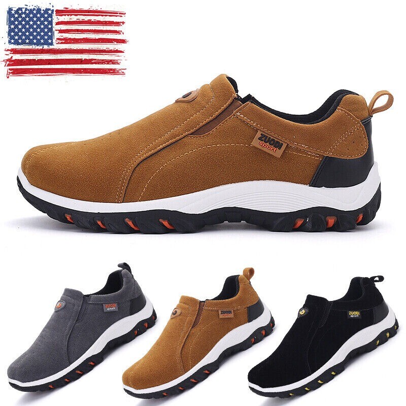 Men's Casual Breathable Slip-On Loafers for Running Walking Gym Sneakers