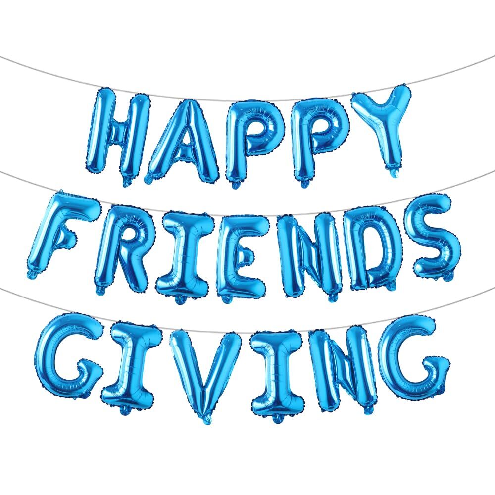 Friendsgiving Party Decor Happy Friendsgiving Balloons Banner Decorations