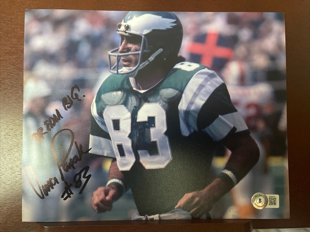 Vincent Papale NFLSigned Autographed 8X10Photo COA BAS Beckett Witnessed BK60751-image