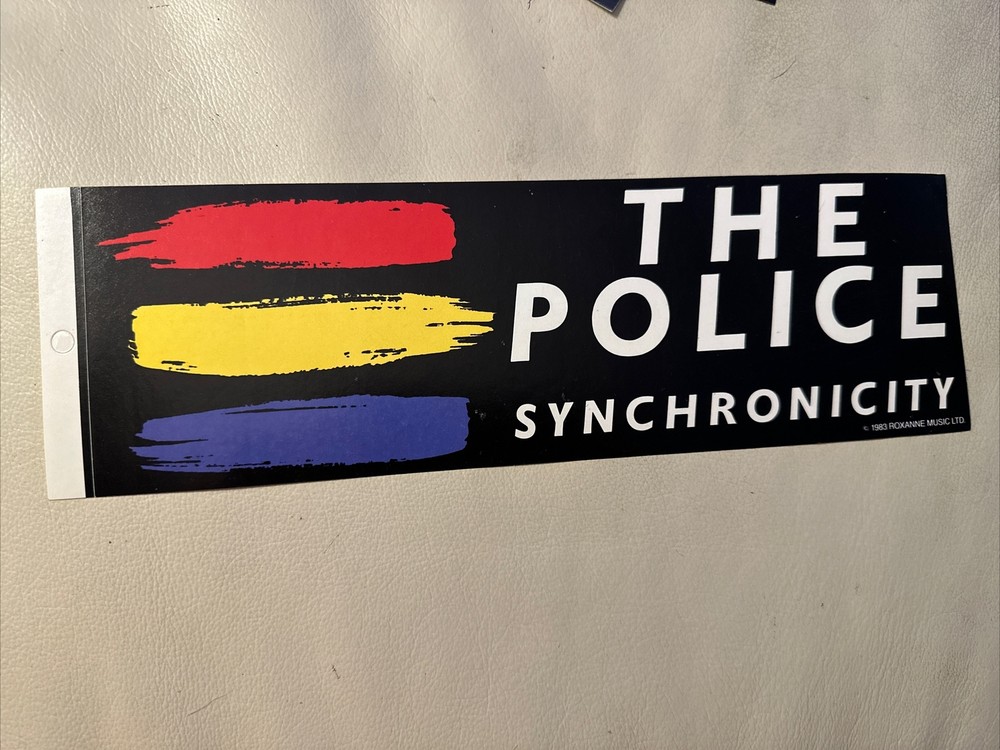 Vintage The Police Rock Band  Bumper Sticker # 623