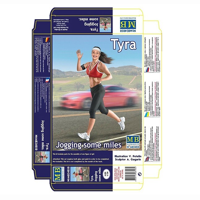 Master Box 1:24 Scale Tyra Jogging Figure Plastic Model Kit