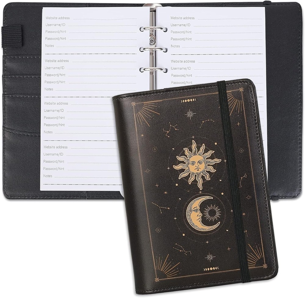 Binder Password Book with Alphabetical Tabs, Password Keeper Books for Intern...-image