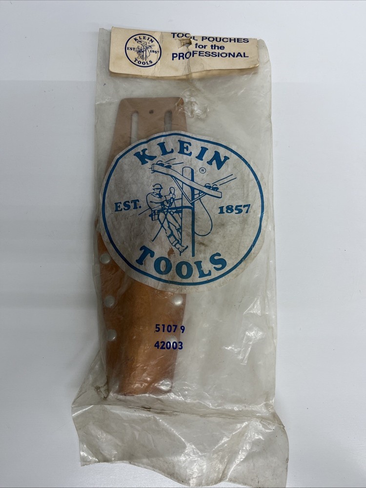 Vintage Klein Tool Pouch 5107 9 Bull Pin Holder NOS Original Package