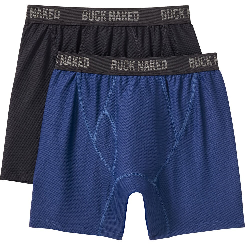 Duluth Trading Company Men's Buck Naked Boxer Briefs 2-Pack Size Large