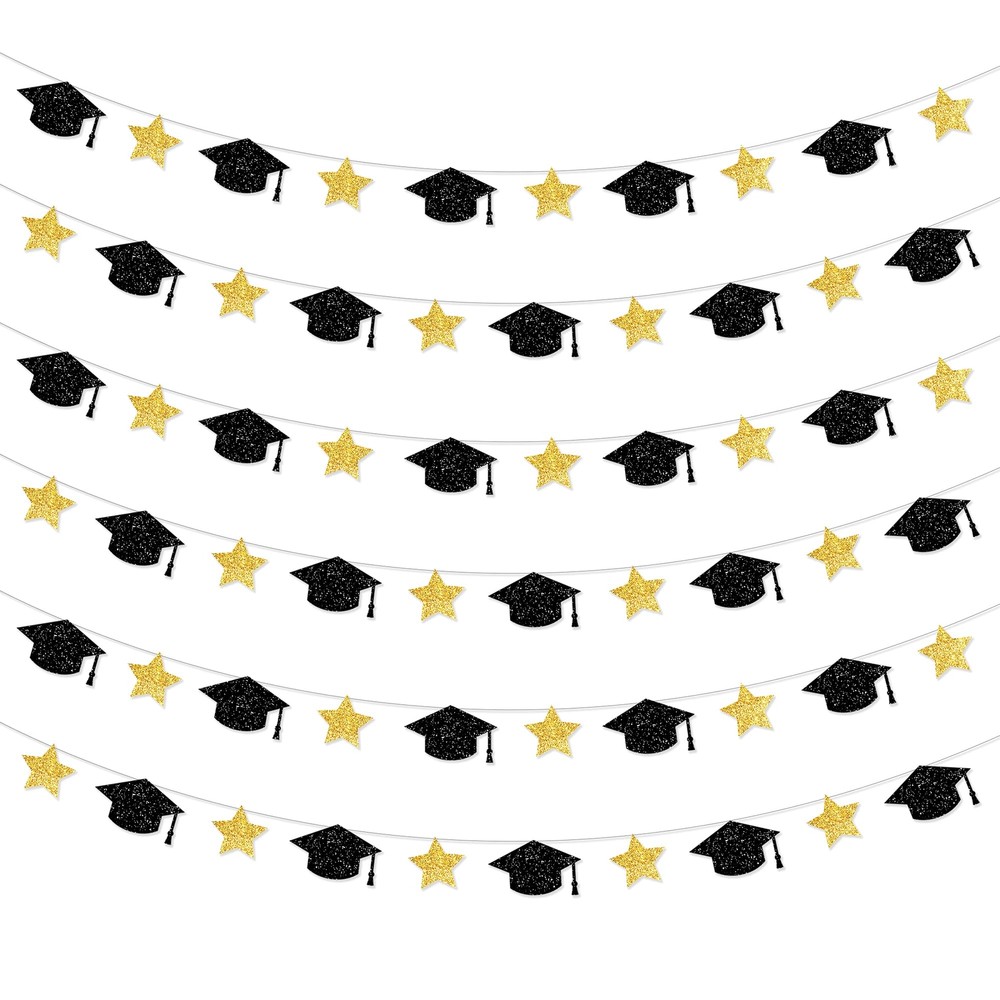 KatchOn Graduation Cap Garland - 10 Feet No DIY | Graduation Garland Class of...