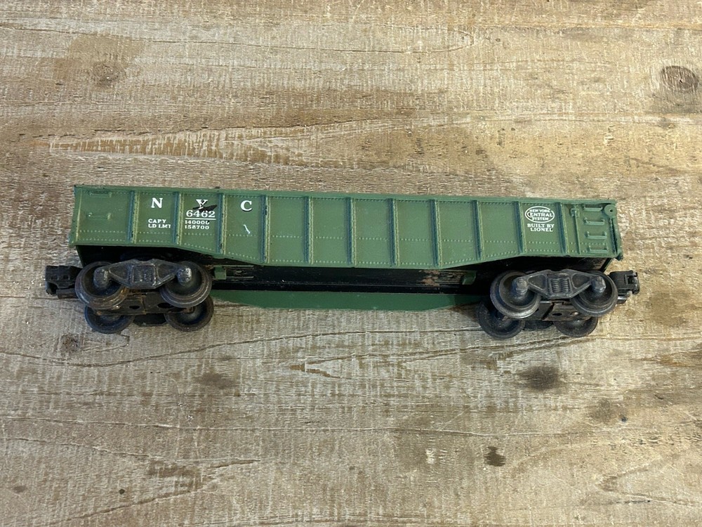 Lionel New York Central Gondola Car Green #6462