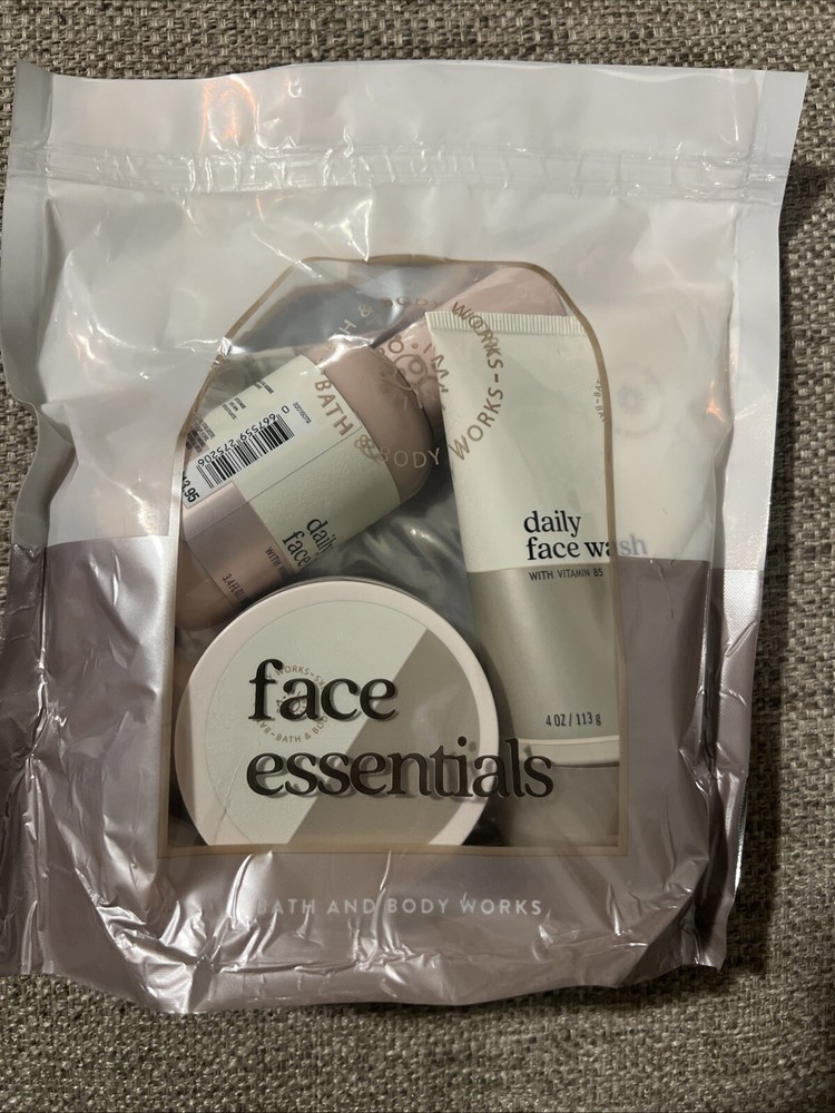 BATH & BODY WORKS DAILY FACE WASH, DAILY FACE LOTION, CLAY FACE MASK SET NEW
