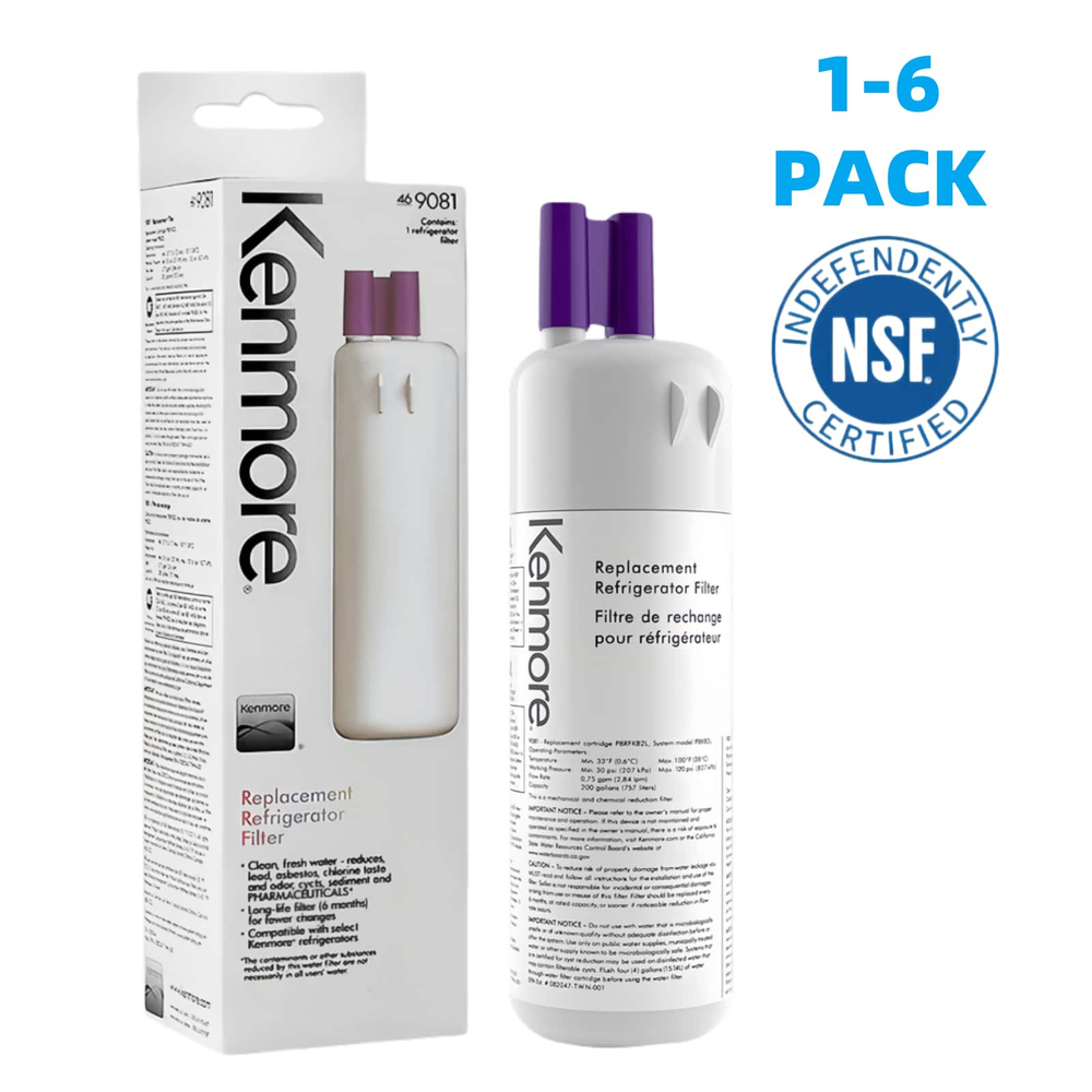 1/6 Pack 9081 Kenmore 469081 46-9930 Refrigerator & Water Filter US Stock NEW